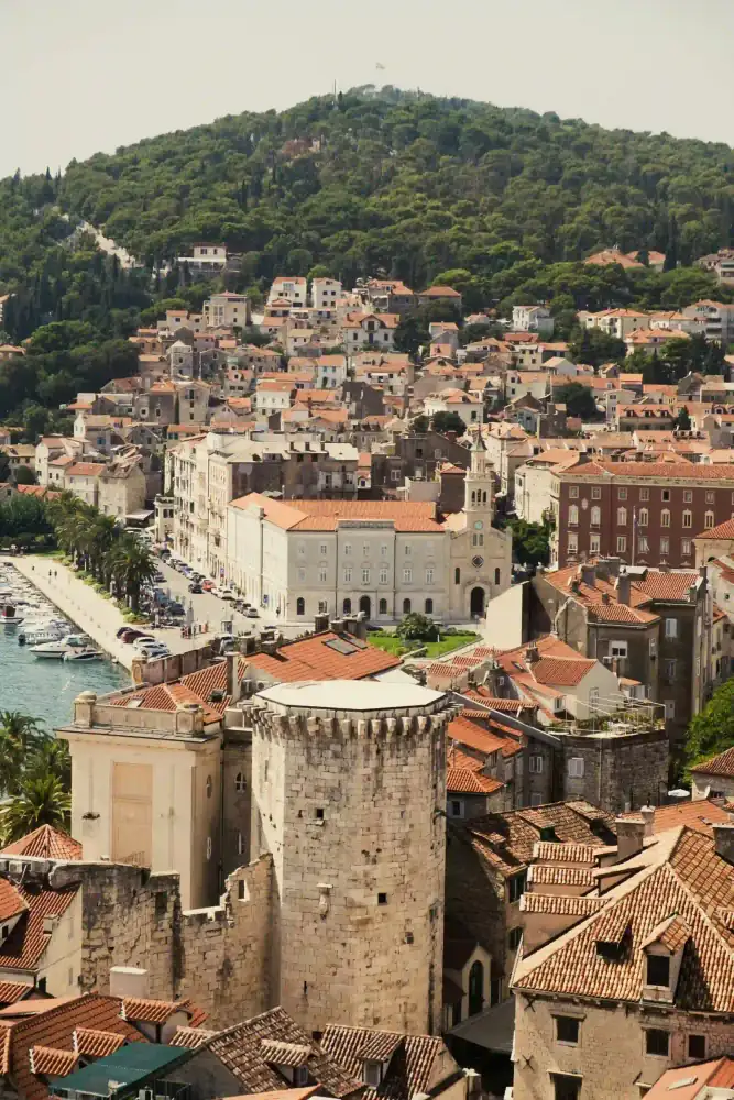 Guests taking in the views on the See Everything tuk tuk tour around Split